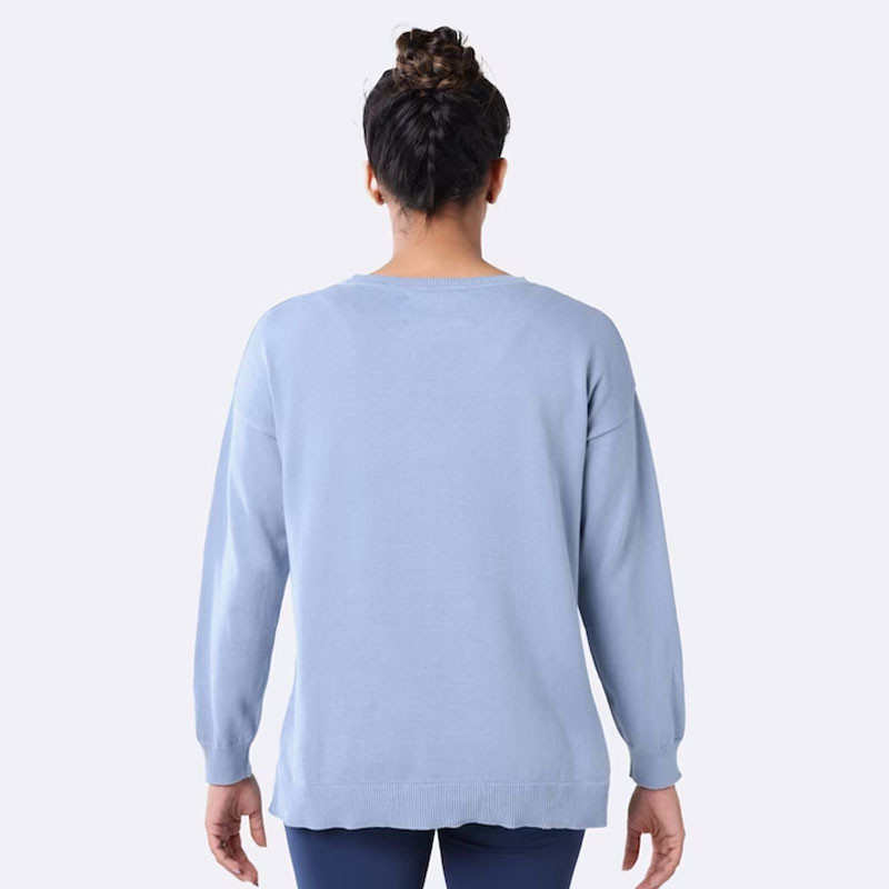 Women Navy At Ease Cotton Knit Half Sleeve Top